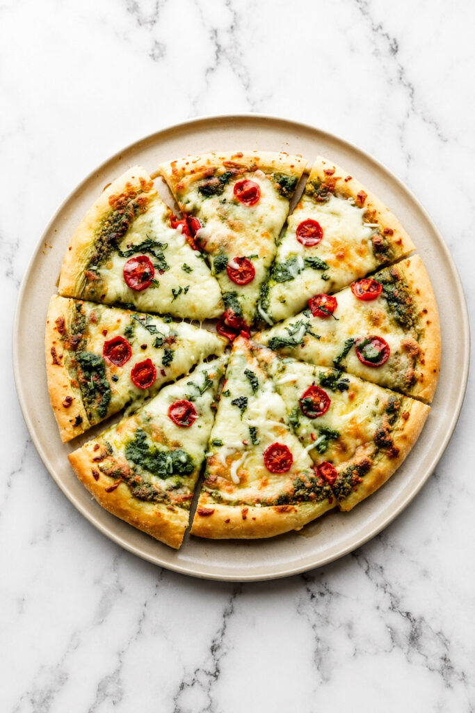 Easy Pesto Pizza Recipe