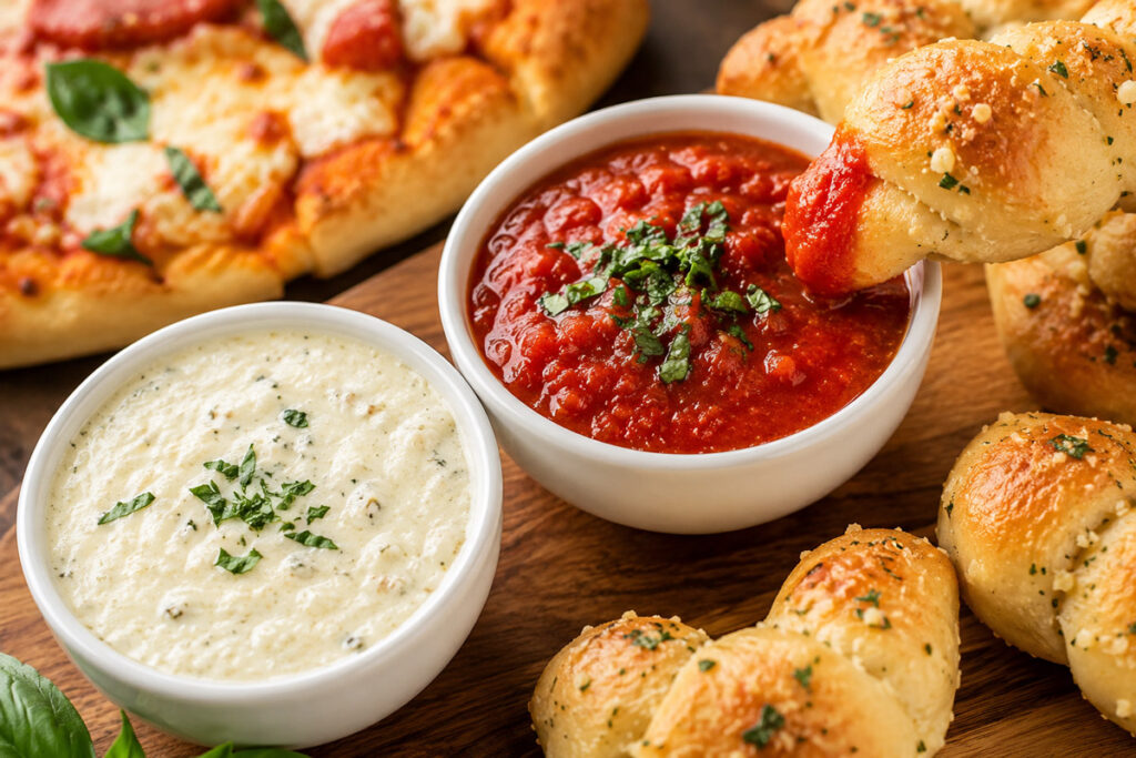 Easy Garlic and Marinara Dipping Sauces for Pizza