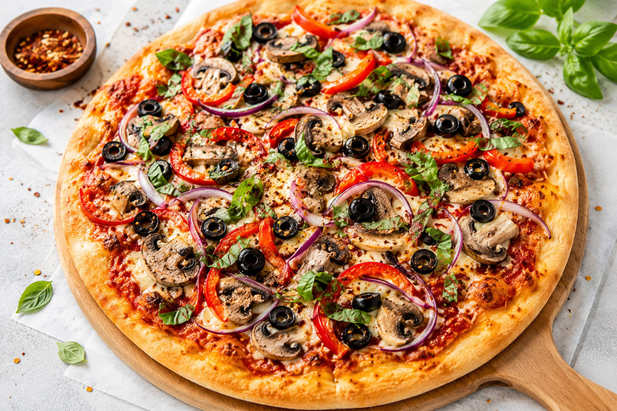 vegetarian pizza recipe