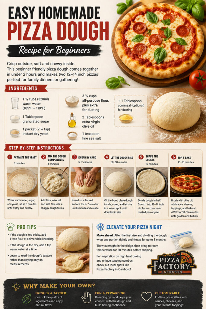 Easy Homemade Pizza Dough Recipe for Beginners
