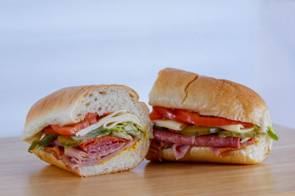 Salami and Provolone Sandwich