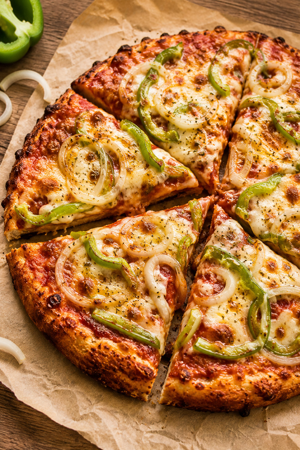green pepper and onion pizza recipe