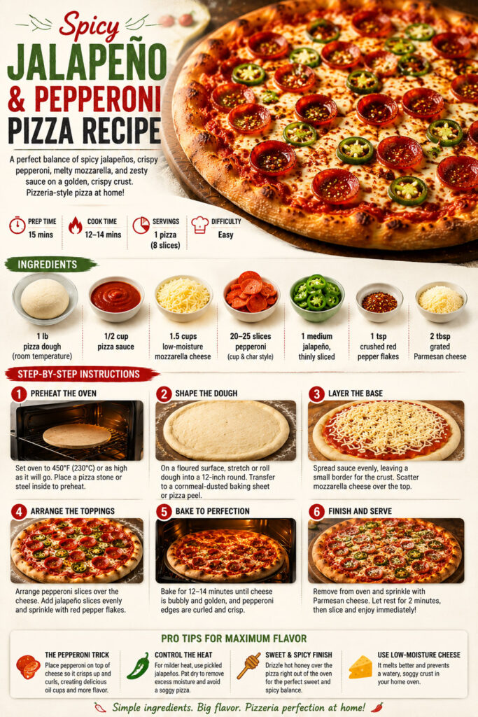 jalapeno pepperoni pizza info